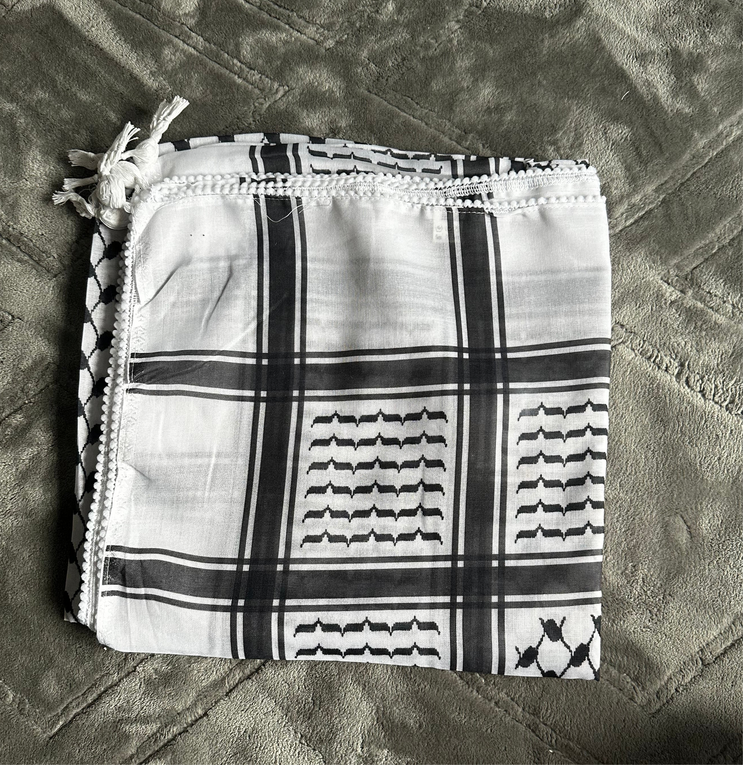 Kufiyeh schwarz/weiß